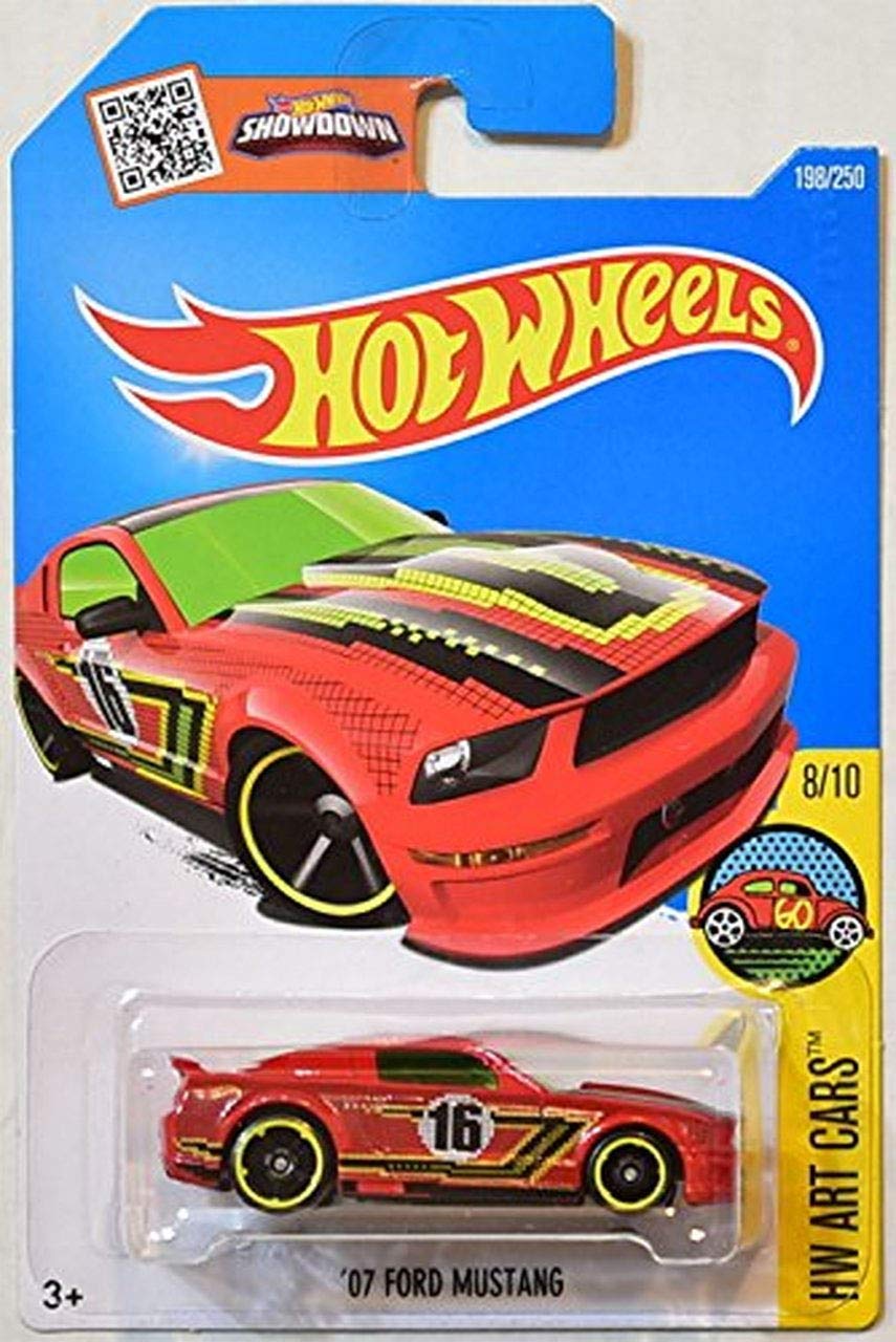 HOT WHEELS - 198/250 - '07 FORD MUSTANG - HW ART CARS 8/10