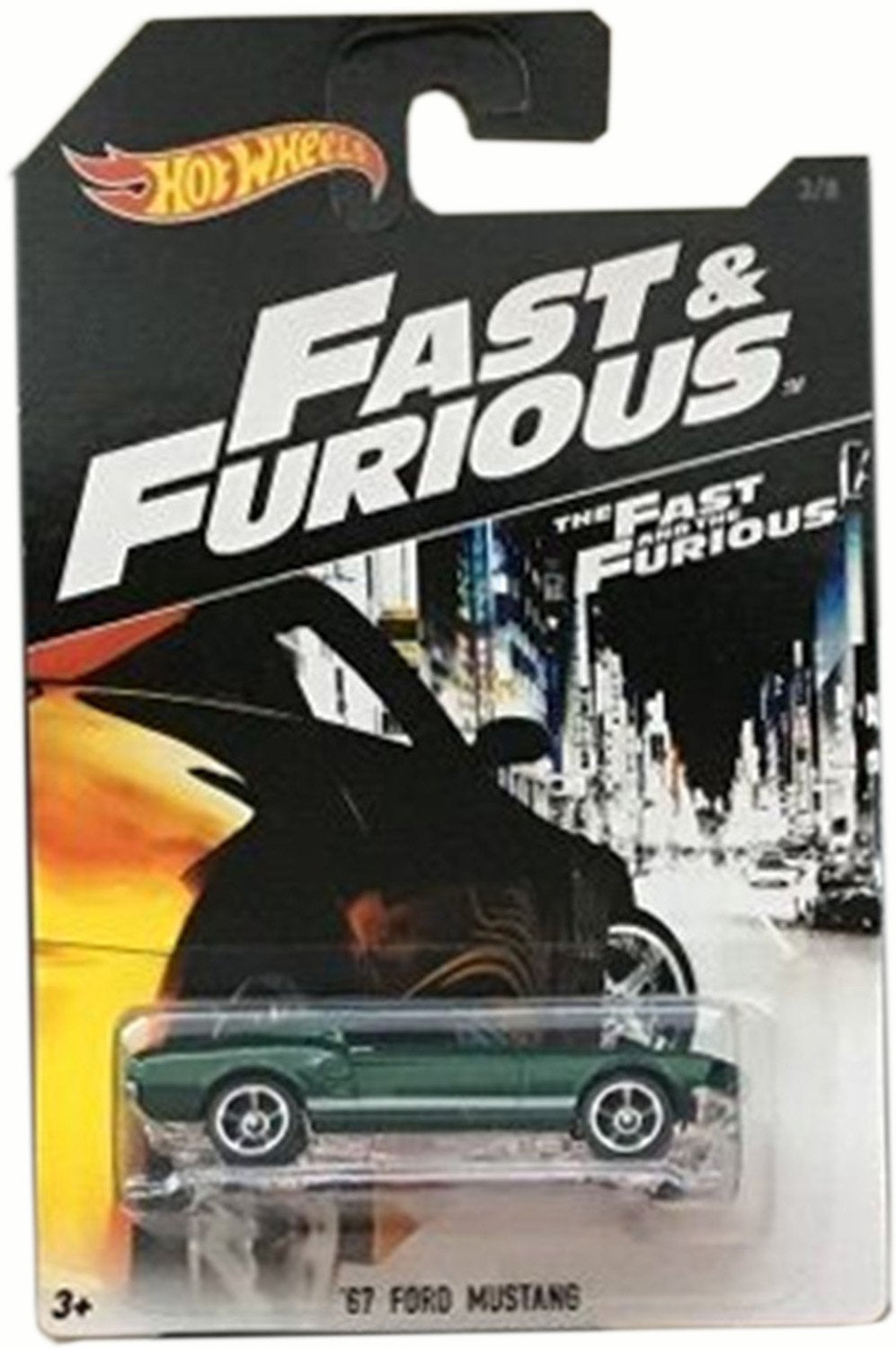HOT WHEELS - '67 FORD MUSTANG - FAST & FURIOUS - 3/8