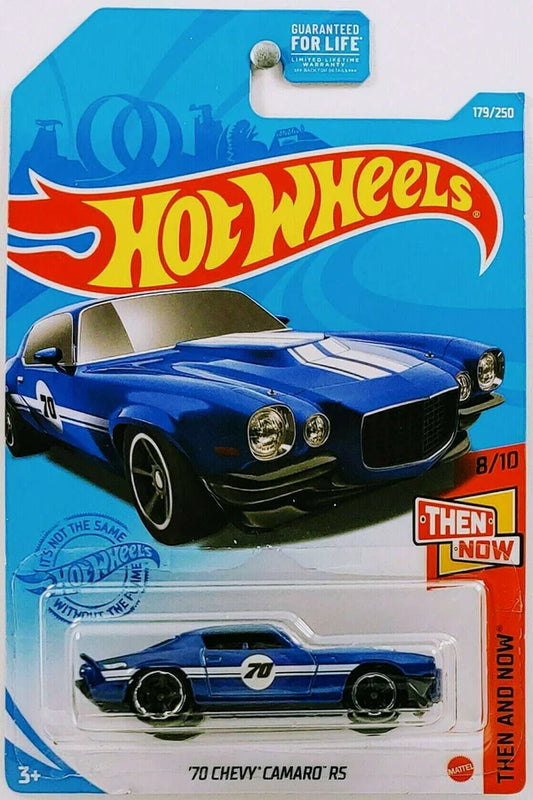 HOT WHEELS - 179/250 - '70 CHEVY CAMARO RS - THEN AND NOW 8/10