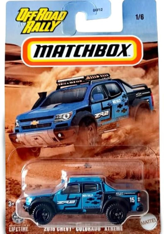 MATCHBOX - 2016 CHEVY COORADO XTREME - OFF ORAD RALLY 1/6