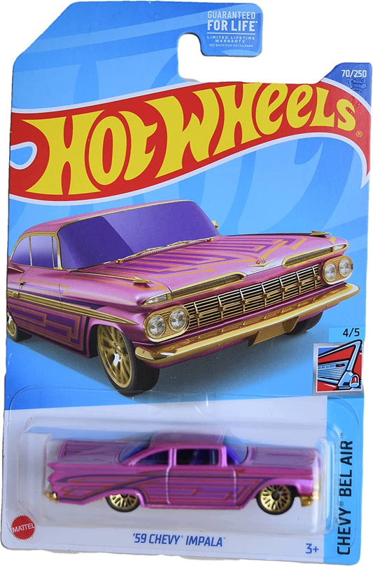 HOT WHEELS - 70/250 - '59 CHEVY IMPALA - CHEVY BE AIR 4/5
