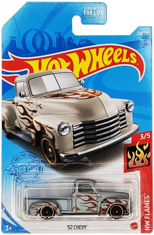 HOT WHEELS - 229/250 - '52 CHEVY - HW FLAMES 3/5