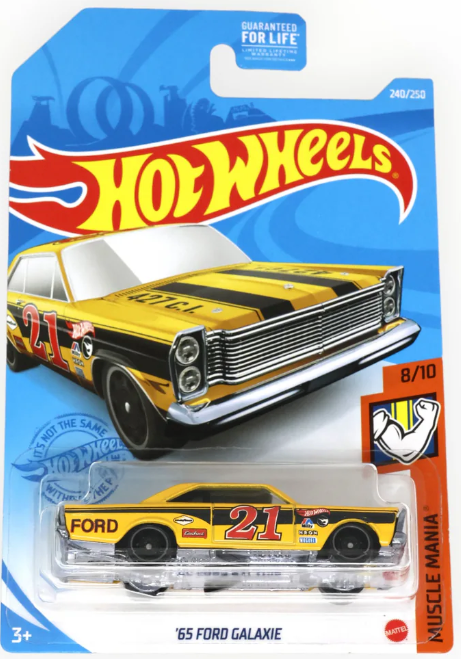 HOT WHEELS - 240/250 - '65 FORD GALAXIE - MUSCLE MANIA 8/10