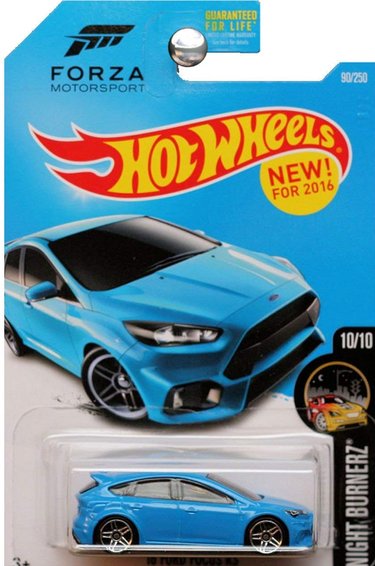 HOT WHEELS - 90/250 - '16 FORD FOCUS RS - NIGHT BURNERZ 10/10