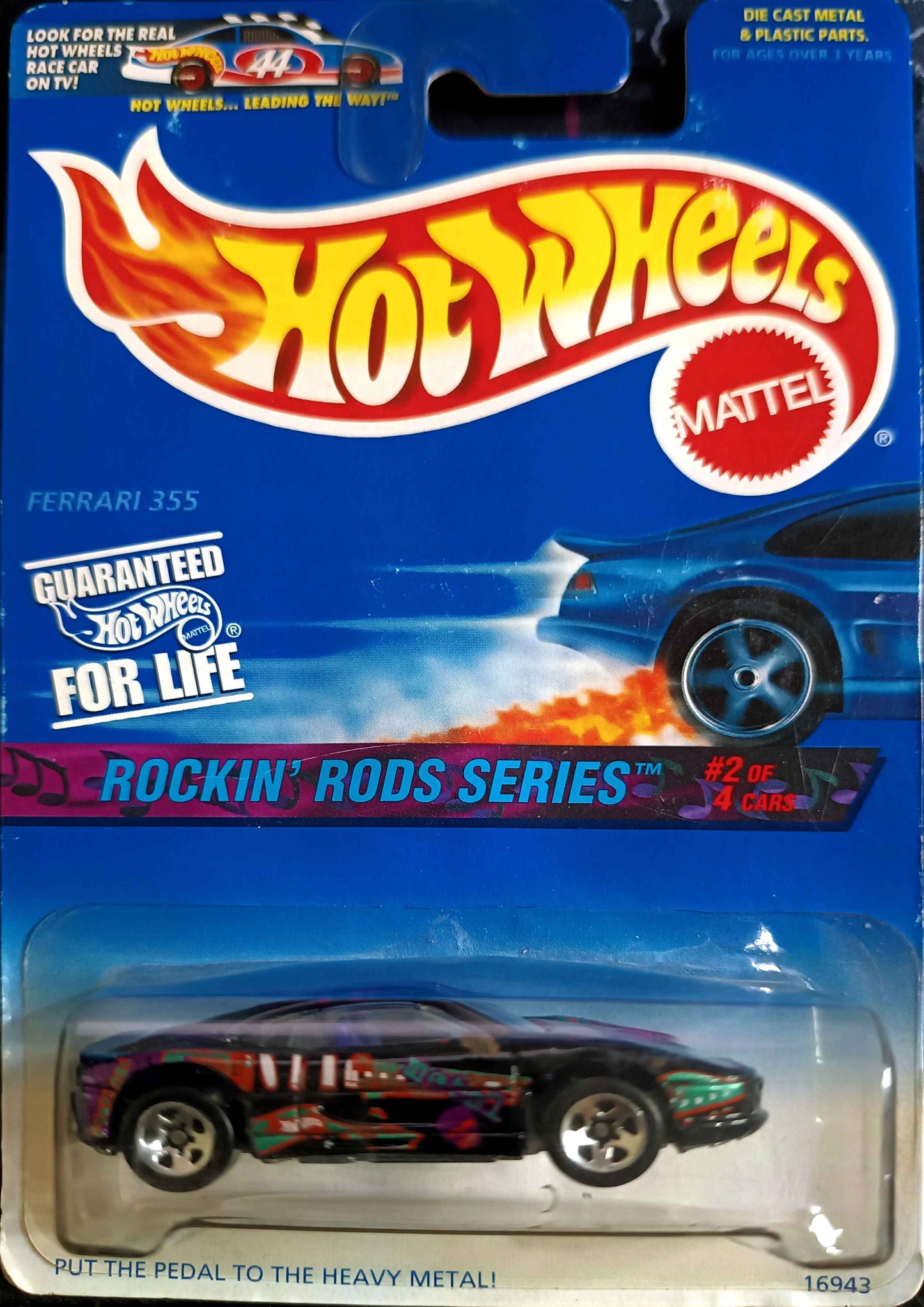 HOT WHEELS - 570 - FERRARI 355 - ROCKIN' RODS SERIES 2/4