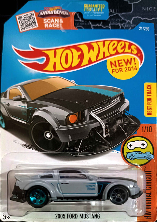 HOT WHEELS - 21/250 - 2005 FORD MUSTANG - HW DIGITAL CIRCUIT 1/10