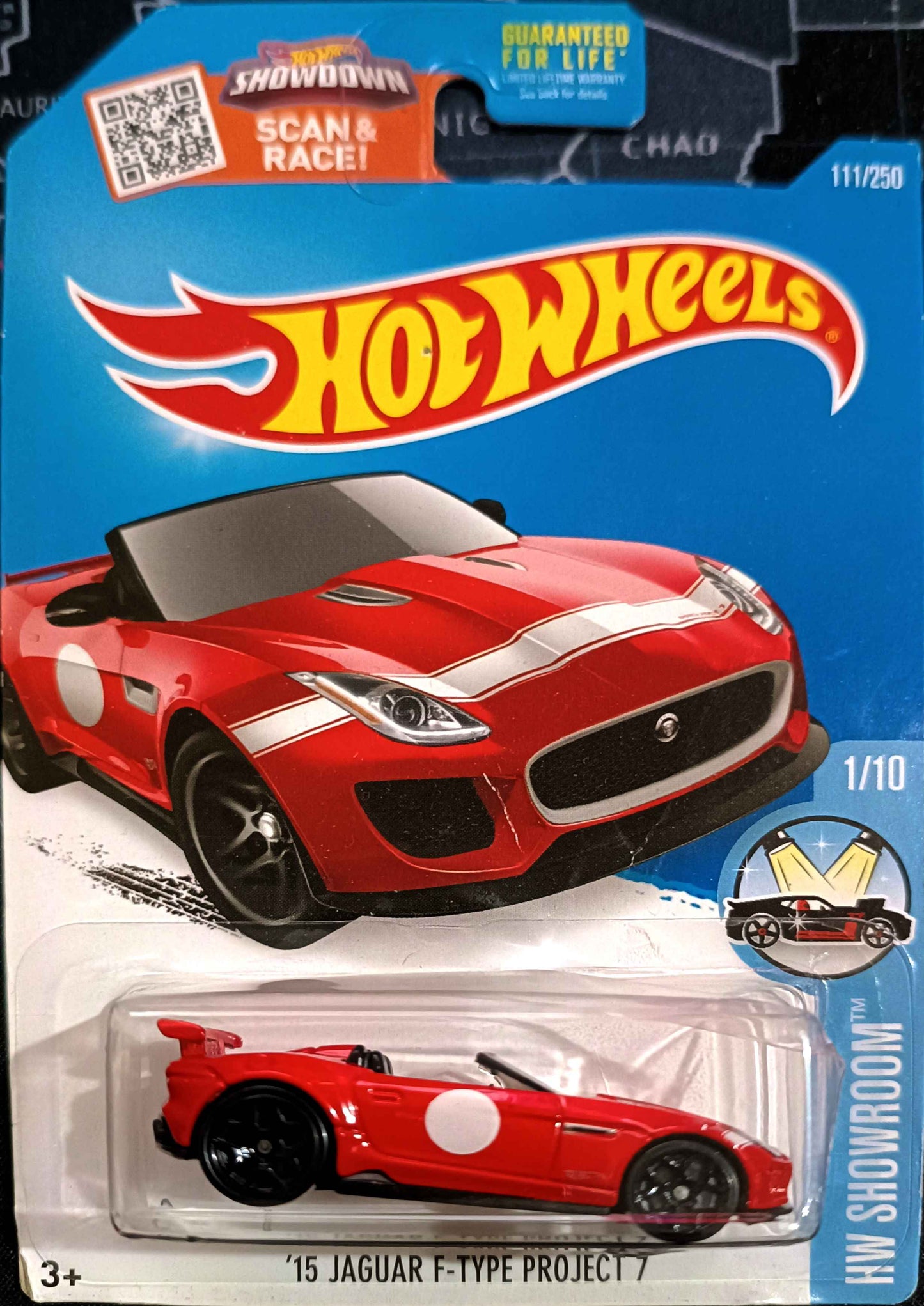 HOT WHEELS - '15 JAGUAR F-TYPE PROJECT 7 - HW SHOWROOM 1/10