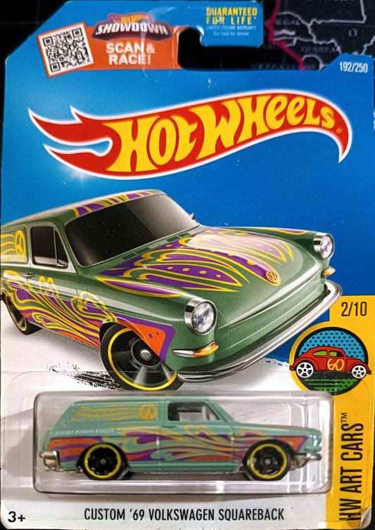HOT WHEELS - 192/250 - CUSTOM '69 VOLKSWAGEN SQUAREBACK - HW ART CARS 2/10