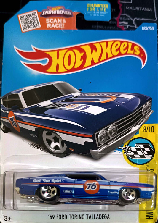HOT WHEELS - 183/250 - '69 FORD TORINO TALLADEGA - HW SPEED GRAPHICS 8/10